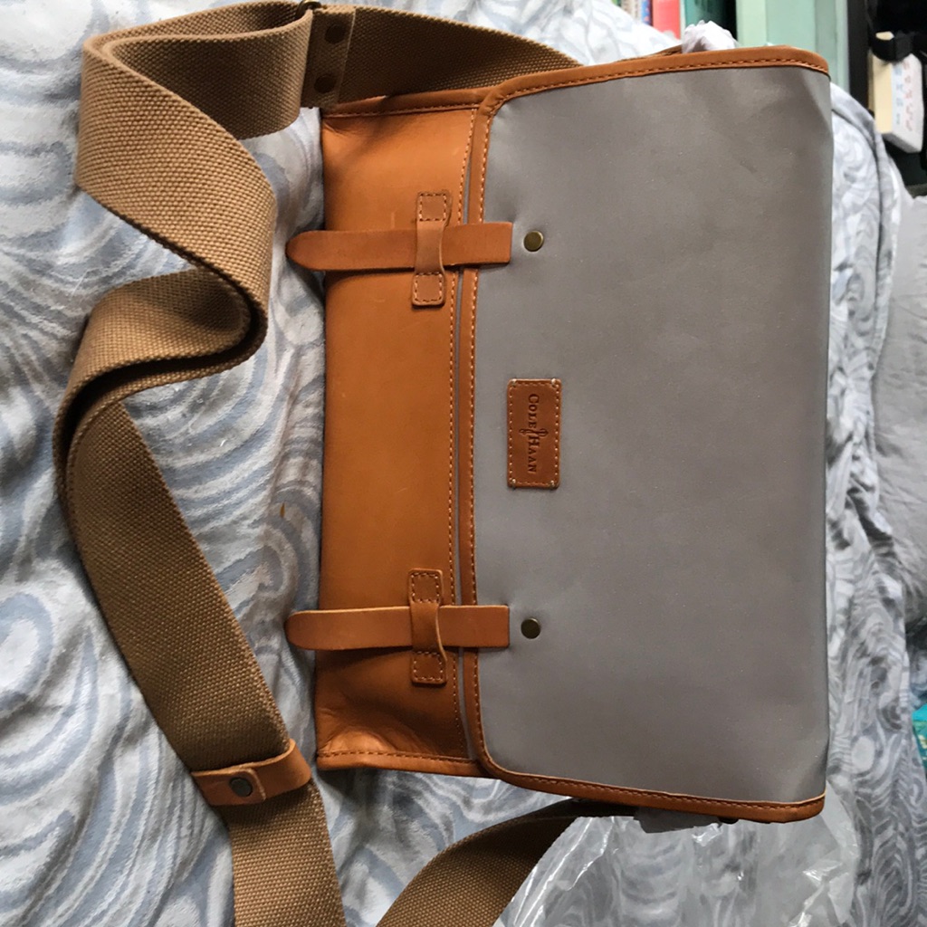 Cole Haan Reflective Messenger Bag.